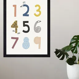 Gallery99 White Colourful Counting Painting Wall Art-10