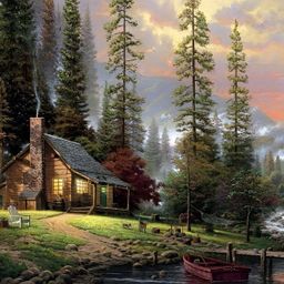 Wallpics Green & Orange Nature Printed Wall Poster-image-12