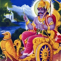 Wallpics Blue & Pink Religious Printed Wall Poster-image-33