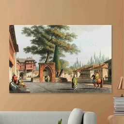 SAF Green & Brown Nature Art Sparkle Coated Unframed Wall Art-image-58