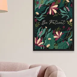 Happening Hippo Black & Green Printed Framed Wall Art-image-36