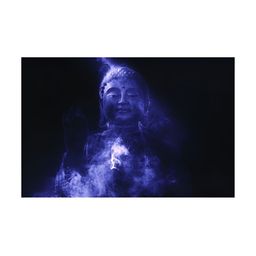 Inephos Blue & Black Religious Paintings Canvas Wall Art-13