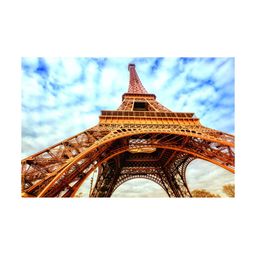 Inephos Blue & Brown 1 Piece Printed Canvas Wall Art-40
