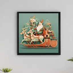 SOWPEACE Green & Beige Canvas Abstract Wall Photographs-image-8