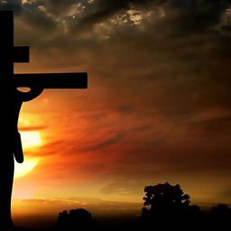 Wallpics Yellow & Black Religious Printed Wall Poster-image-30