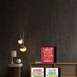 SAF Pink & White 3 Pieces Motivational Quotes Framed Wall Painting-15