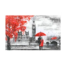 Inephos White & Red 1 Piece Paper Other Wall Paintings-25