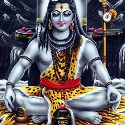 Wallpics Black & Grey Religious Wall Poster-image-74