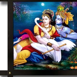 PnF Blue & White Wooden Religious Wall Painting-picture-33