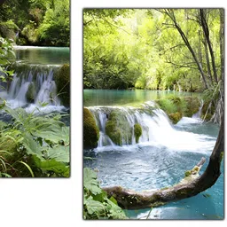 PnF Green & Blue 3 Pieces Wooden Painting Wall Arts-10