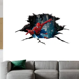 British Terminal White & Red Cartoon Characters Printed Wall Sticker-image-94