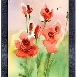 PnF Black & Red Paper Painting Wall Art-image-51