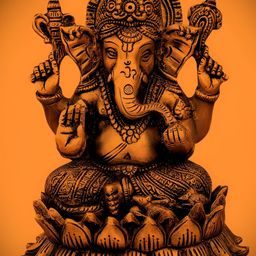 Wallpics Brown & Black Religious Wall Poster-image-88