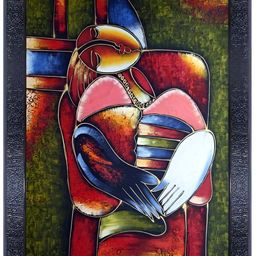 PnF Black & Green Wooden Abstract Painting Wall Art-image-22