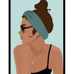 AbhiKalpya Art Studio-Get a vibe Brown & Blue Wooden Wall Painting-image-44