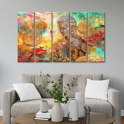 999Store Orange 5 Pieces Lady Wall Art-50