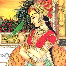 Wallpics Red & Green Paper Religious Wall Poster-33