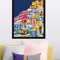 Gallery99 Blue & Red Abstract Framed Wall Art-image-68