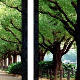PnF Black & Green 3Pcs Floral And Botanical Wall Paintings-image-80