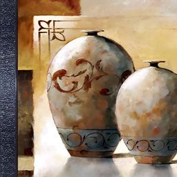 PnF Black & Beige Wooden Painting Wall Art-image-86