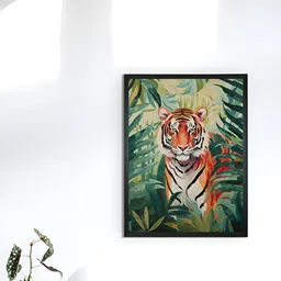 SOWPEACE Green & Brown Canvas Birds And Animals Wall Art-image-15