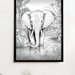 SOWPEACE Grey & White Birds & Animals Canvas Wall Art-22
