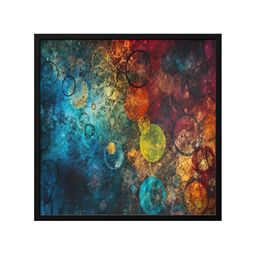 999Store Blue & Red Canvas Abstract Painting Wall Art-picture-36