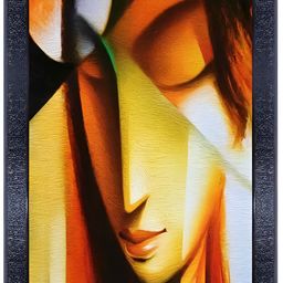 PnF Black & Yellow Wooden Painting Wall Art-image-96