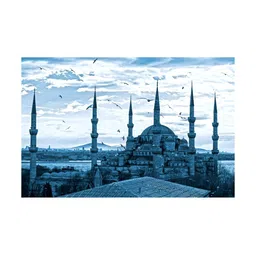 Inephos Blue & White 1 Piece Canvas Other Wall Paintings-picture-2