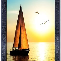 PnF Black & Yellow Wooden Painting Wall Art-picture-3