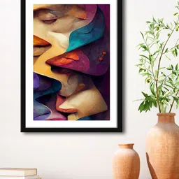 999Store Brown & Black Painting Framed Wall Art-image-95