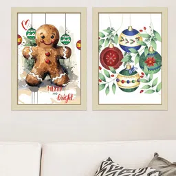 Art Street 2-Pcs Beige Painted Wooden Wall Arts-image-10