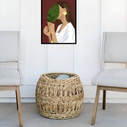 AbhiKalpya Art Studio-Get a vibe Brown & White Wooden Wall Painting-image-48