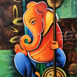 British Terminal Orange & Blue Paper Paintings Wall Art-image-82