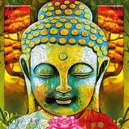 PnF Black & Green Paper Religious Painting Wall Art-picture-55
