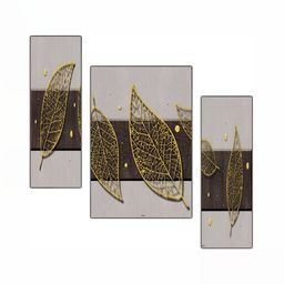 PnF Grey & Gold-Toned 3 Pieces Wooden Other Wall Stickers-picture-57