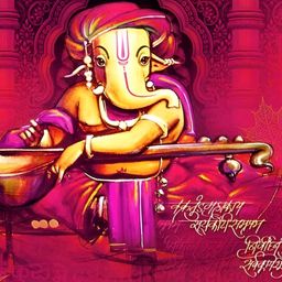 PnF Black & Red Canvas Religious Wall Painting-image-75