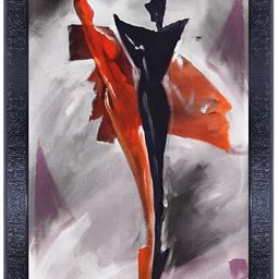 PnF Black & Red Wooden Painting Wall Art-image-96