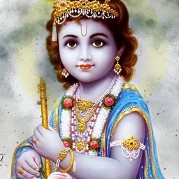 Wallpics Blue & Gold-Toned Religious Paper Painting Wall Art-image-6