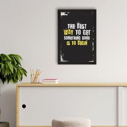 eCraftIndia Black & White Motivational Quotes Printed Framed UV Wall Art-image-64
