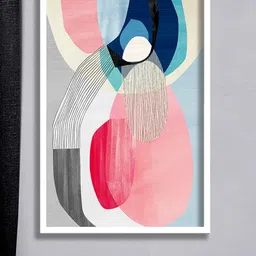 SAF Pink & White Painting Wall Art-image-32