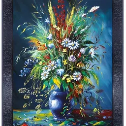 PnF Black & Blue Floral And Botanical Wall Art-image-39