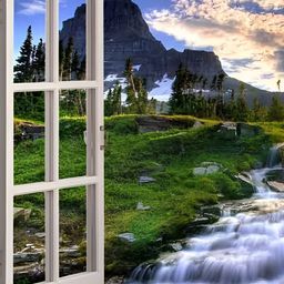 Wallpics Green & White Printed High Quality Waterproof Wall Poster-image-72
