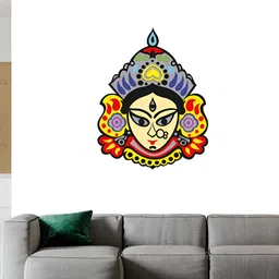 Wallpics White & Beige Printed Waterproof Sticker Poster-26