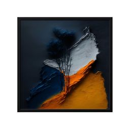 999Store Blue & Brown Canvas Abstract Painting Wall Art-image-76