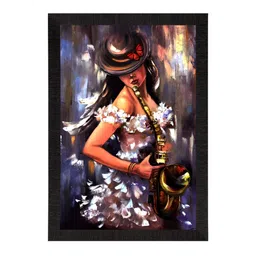 eCraftIndia Black & White Painting Wall Art-image-12