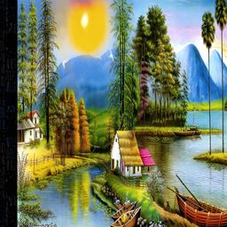 PnF Black & Green Wooden Floral and Botanical Wall Art-image-68