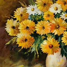 Wallpics White & Yellow Floral and Botanical Printed Wall Poster-image-1