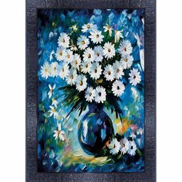 PnF Black & Blue Wooden Floral and Botanical Wall Art-picture-27