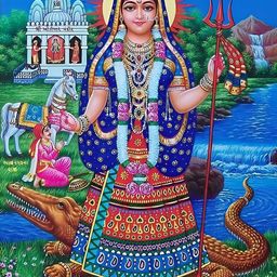 Wallpics Blue & Green Religious Paper Paintings Wall Art-32